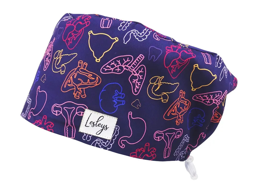 Cotton Scrub Cap - Calot de Bloc - Gorro Quirofano - Cuffia Chirurgica - Organs