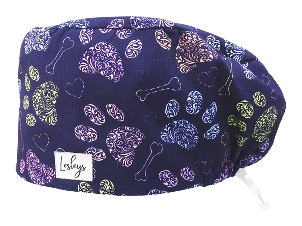 Cotton Scrub Cap - Calot de Bloc - Gorro Quirofano - Cuffia Chirurgica - Dog Love