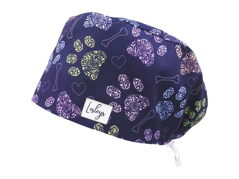 Cotton Scrub Cap - Calot de Bloc - Gorro Quirofano - Cuffia Chirurgica - Dog Love