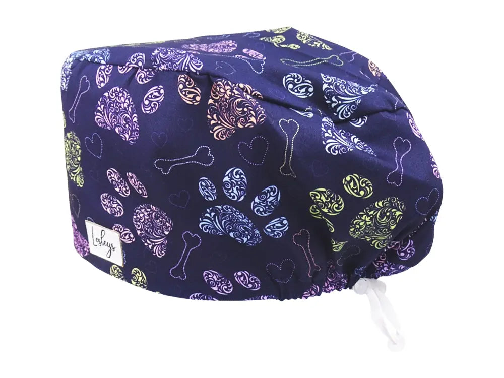 Cotton Scrub Cap - Calot de Bloc - Gorro Quirofano - Cuffia Chirurgica - Dog Love