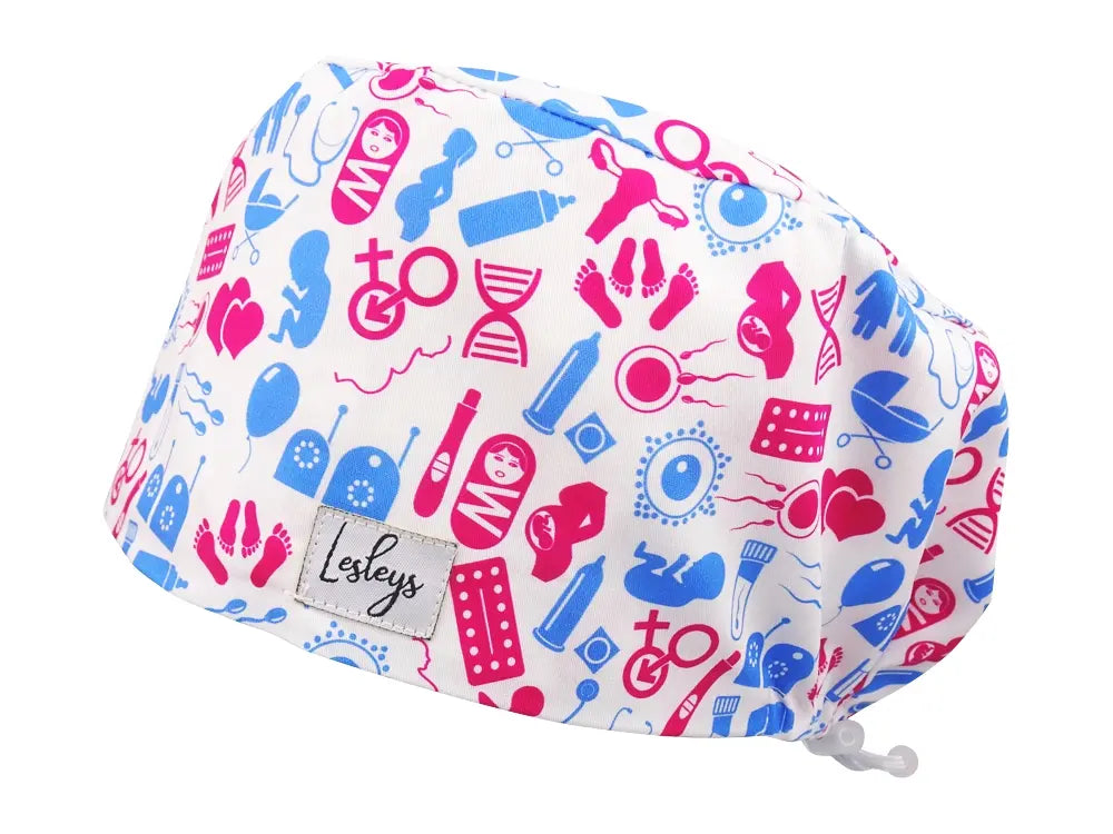 Cotton Scrub Cap - Calot de Bloc - Gorro Quirofano - Cuffia Chirurgica - Fecundation