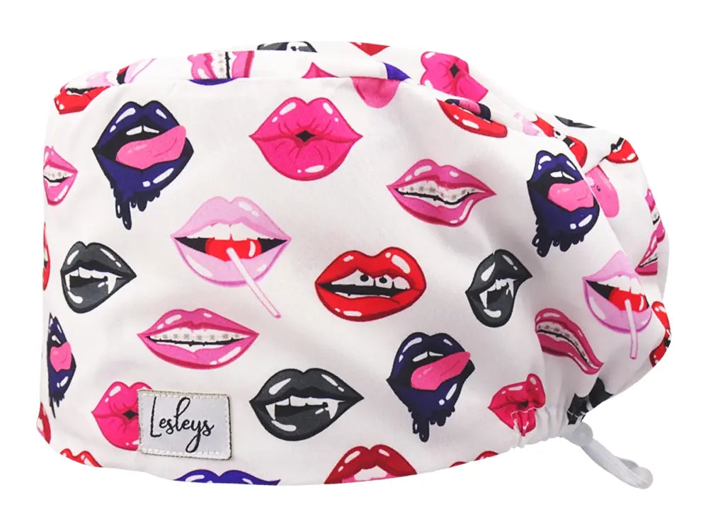 Cotton Scrub Cap - Calot de Bloc - Gorro Quirofano - Cuffia Chirurgica - Lips