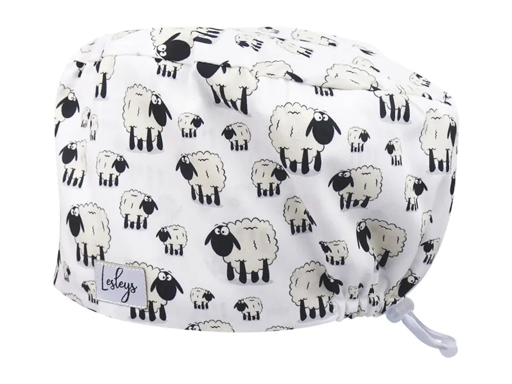 Cotton Scrub Cap - Calot de Bloc - Gorro Quirofano - Cuffia Chirurgica - Sheeps