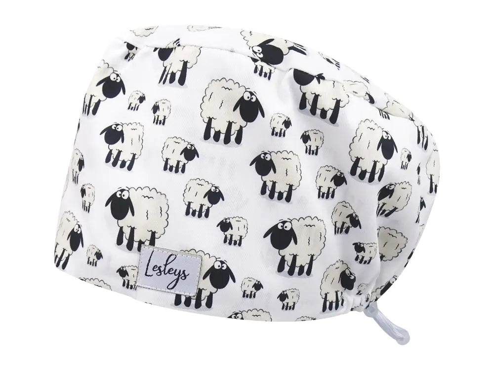 Cotton Scrub Cap - Calot de Bloc - Gorro Quirofano - Cuffia Chirurgica - Sheeps