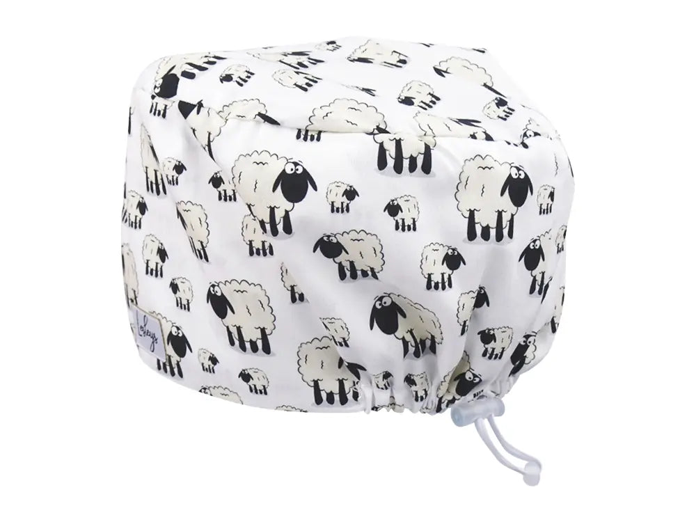 Cotton Scrub Cap - Calot de Bloc - Gorro Quirofano - Cuffia Chirurgica - Sheeps