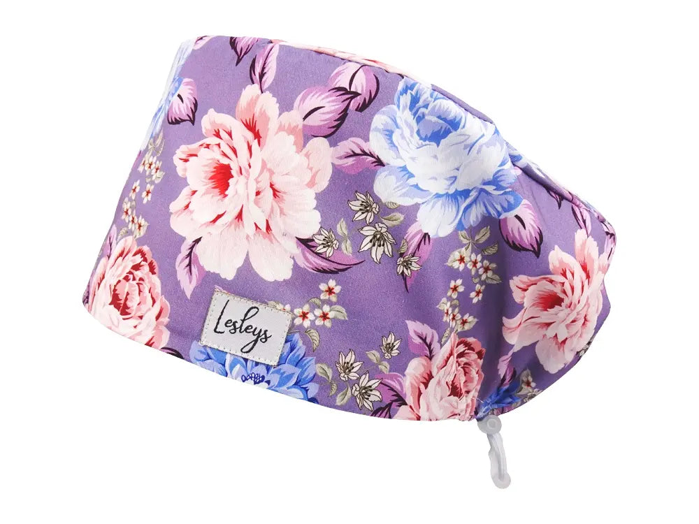Cotton Scrub Cap - Calot de Bloc - Gorro Quirofano - Cuffia Chirurgica - Bliss Flowers