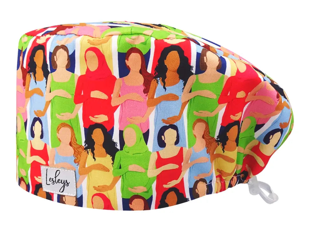 Cotton Scrub Cap - Calot de Bloc - Gorro Quirofano - Cuffia Chirurgica - Maternity Clinic