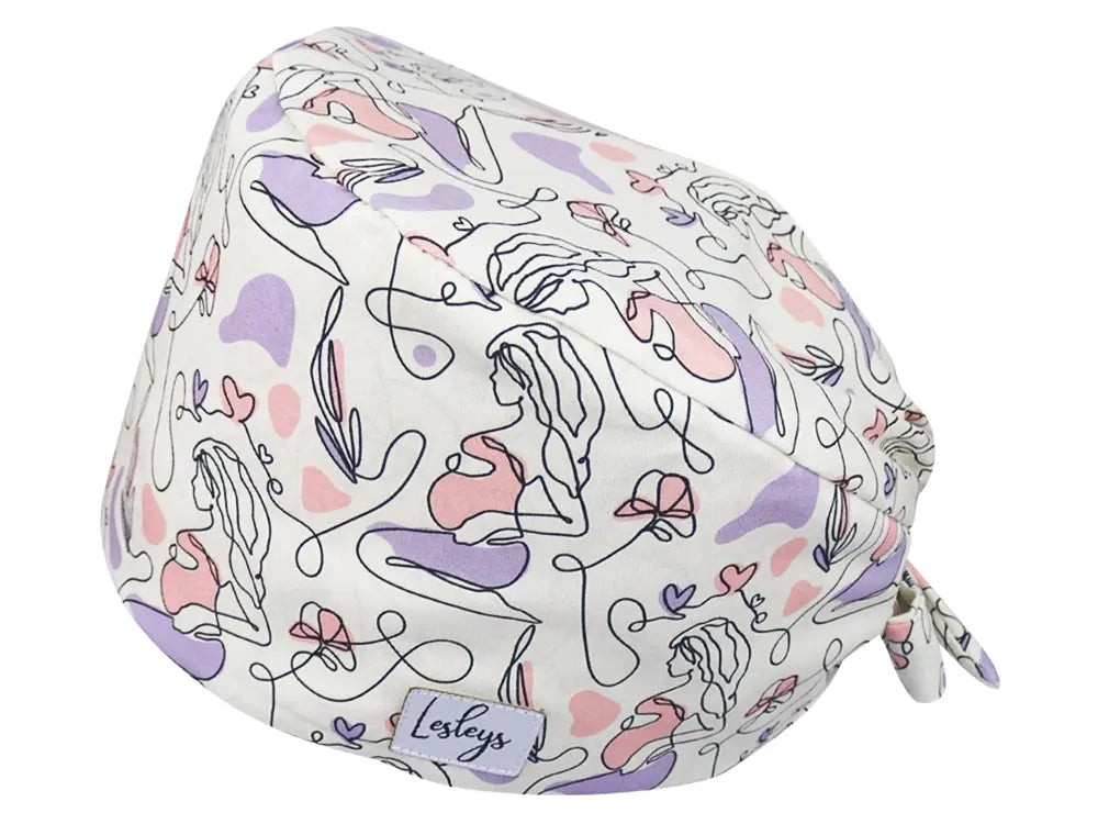 Cotton Scrub Cap - Calot de Bloc - Gorro Quirofano - Cuffia Chirurgica - Mom to be