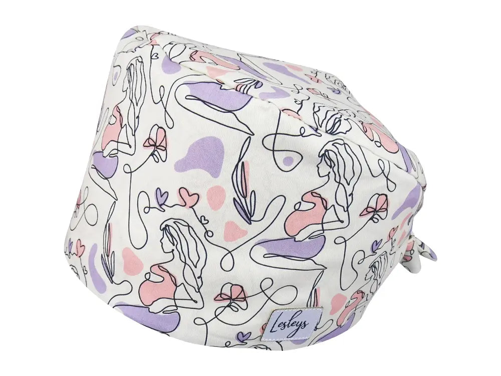 Cotton Scrub Cap - Calot de Bloc - Gorro Quirofano - Cuffia Chirurgica - Mom to be