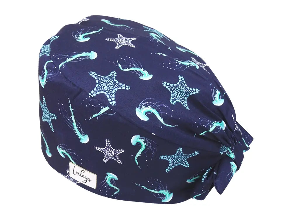 Cotton Scrub Cap - Calot de Bloc - Gorro Quirofano - Cuffia Chirurgica - Deep Sea
