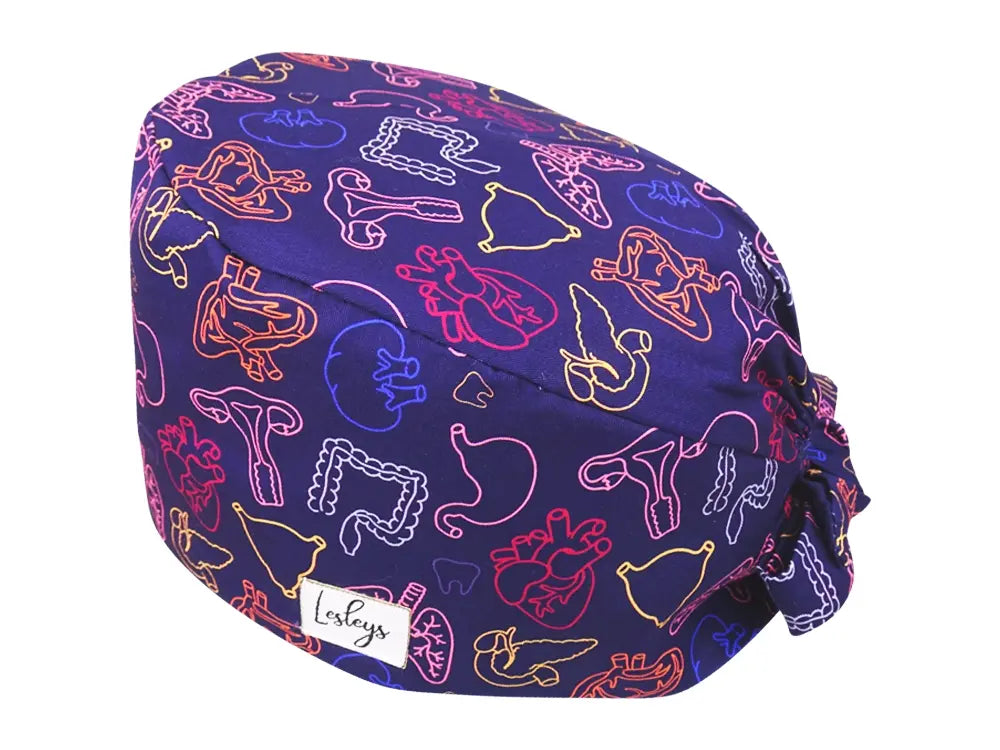 Cotton Scrub Cap - Calot de Bloc - Gorro Quirofano - Cuffia Chirurgica - Organs