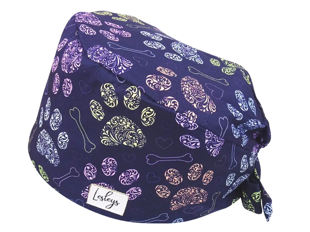 Cotton Scrub Cap - Calot de Bloc - Gorro Quirofano - Cuffia Chirurgica - Dog Love