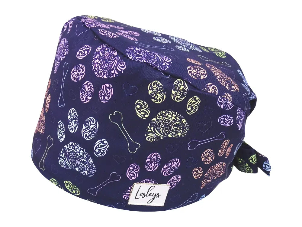 Cotton Scrub Cap - Calot de Bloc - Gorro Quirofano - Cuffia Chirurgica - Dog Love
