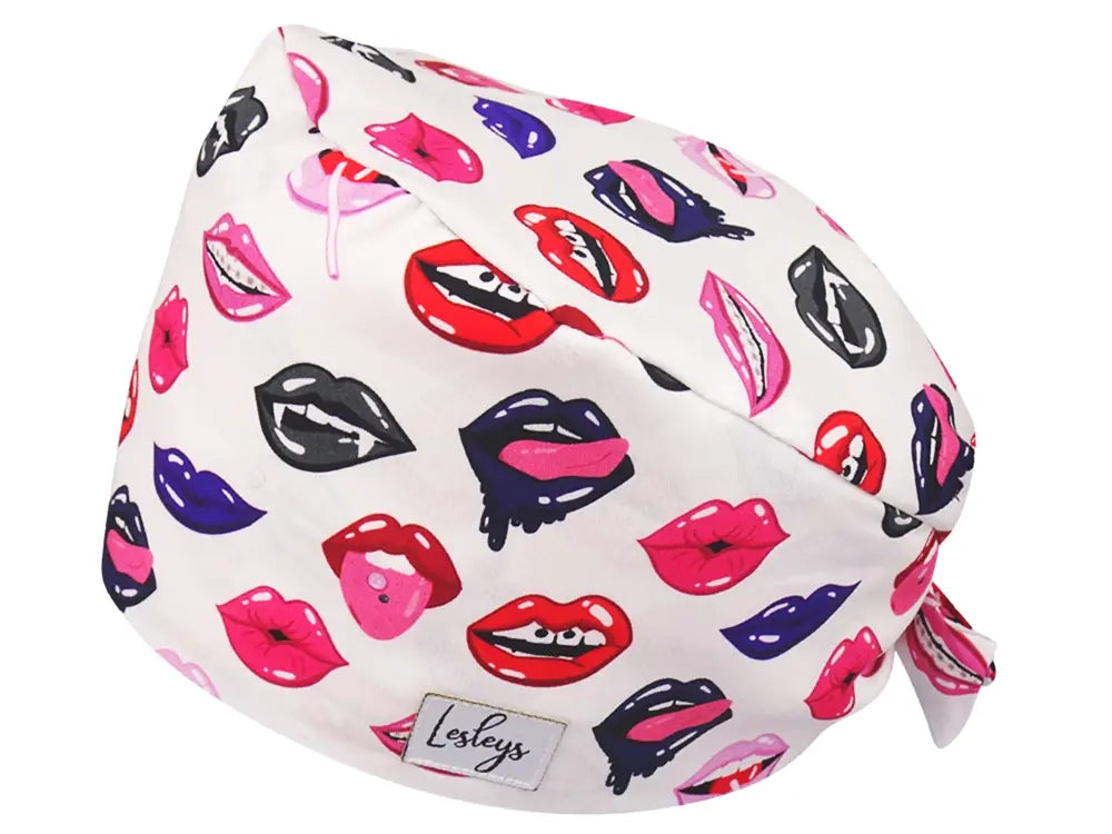 Cotton Scrub Cap - Calot de Bloc - Gorro Quirofano - Cuffia Chirurgica - Lips