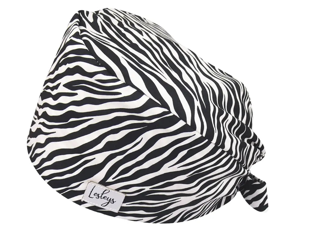 Cotton Scrub Cap - Calot de Bloc - Gorro Quirofano - Cuffia Chirurgica - Zebra Pattern