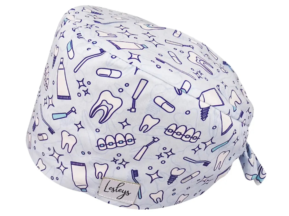 Cotton Scrub Cap - Calot de Bloc - Gorro Quirofano - Cuffia Chirurgica - Dental Health