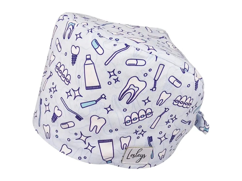 Cotton Scrub Cap - Calot de Bloc - Gorro Quirofano - Cuffia Chirurgica - Dental Health
