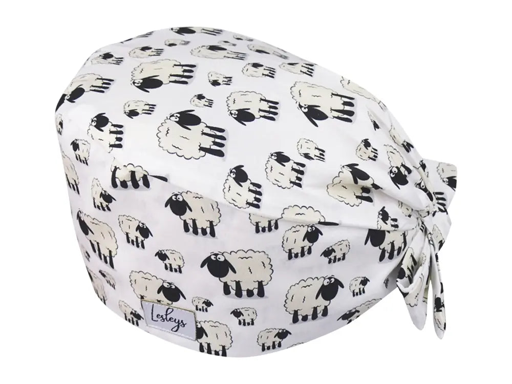 Cotton Scrub Cap - Calot de Bloc - Gorro Quirofano - Cuffia Chirurgica - Sheeps
