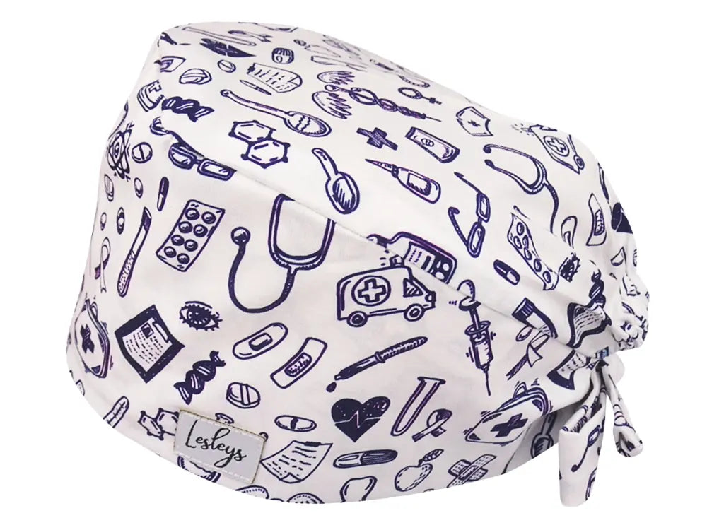 Cotton Scrub Cap - Calot de Bloc - Gorro Quirofano - Cuffia Chirurgica - Doctors Office