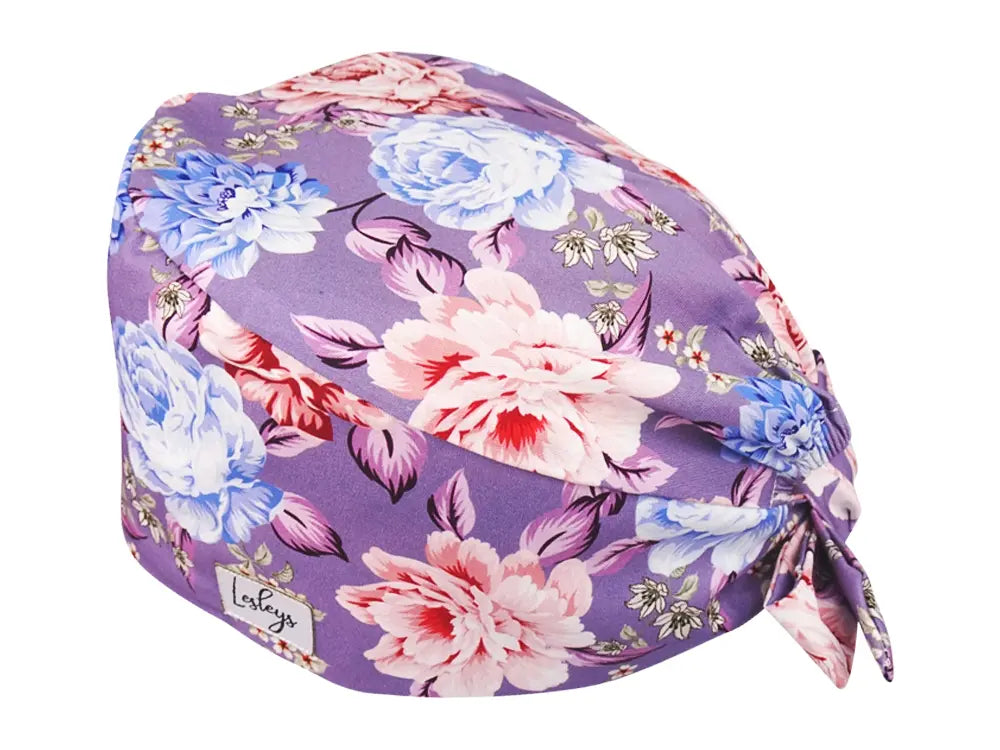 Cotton Scrub Cap - Calot de Bloc - Gorro Quirofano - Cuffia Chirurgica - Bliss Flowers