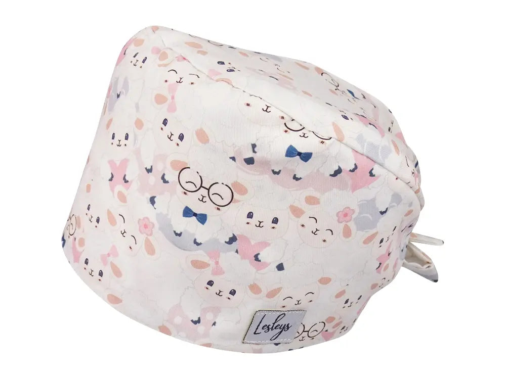 Cotton Scrub Cap - Calot de Bloc - Gorro Quirofano - Cuffia Chirurgica - Happy Sheeps