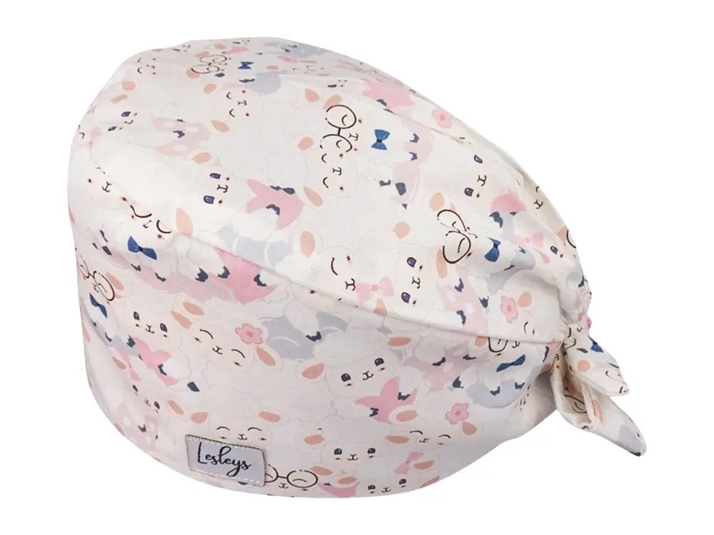 Cotton Scrub Cap - Calot de Bloc - Gorro Quirofano - Cuffia Chirurgica - Happy Sheeps