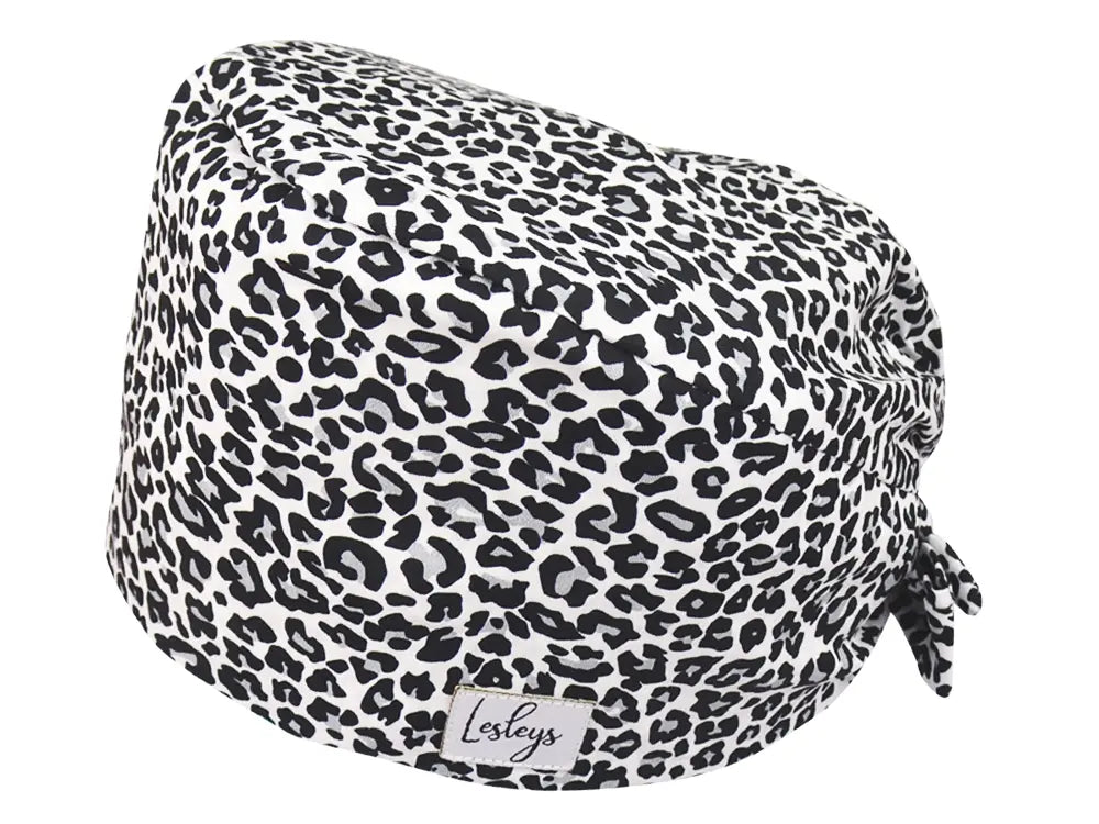 Cotton Scrub Cap - Calot de Bloc - Gorro Quirofano - Cuffia Chirurgica - Snow Leo