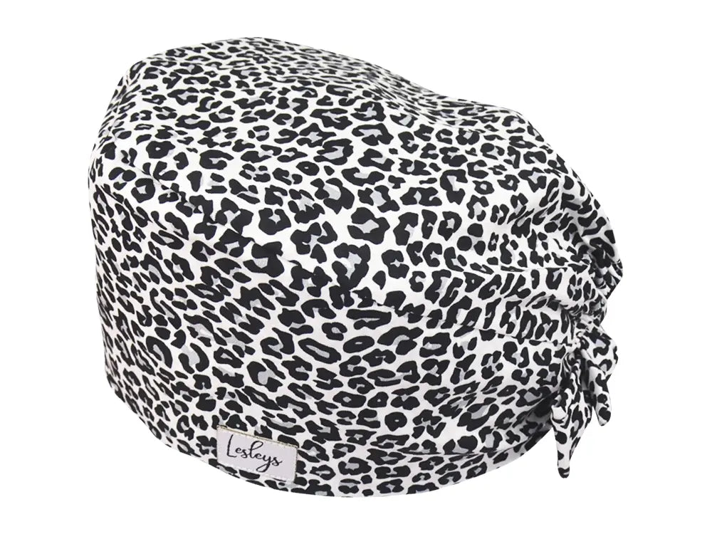 Cotton Scrub Cap - Calot de Bloc - Gorro Quirofano - Cuffia Chirurgica - Snow Leo