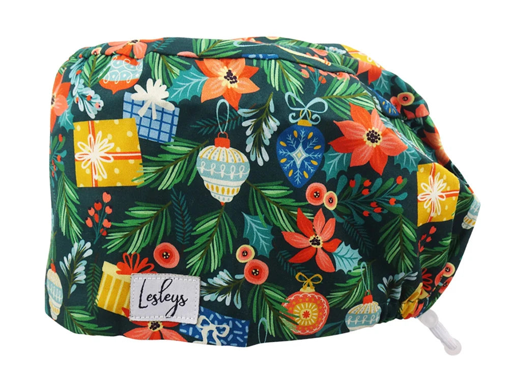 Cotton Scrub Cap - Calot de Bloc - Gorro Quirofano - Cuffia Chirurgica - Advent Wreath
