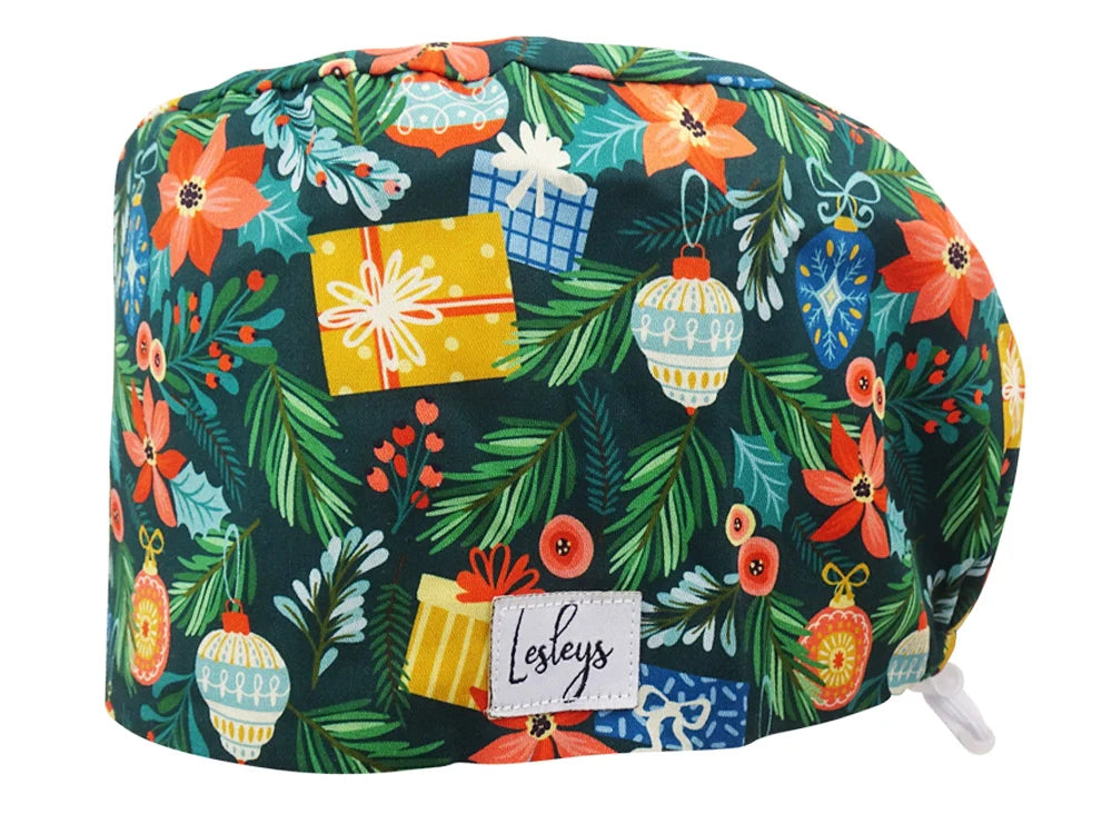 Cotton Scrub Cap - Calot de Bloc - Gorro Quirofano - Cuffia Chirurgica - Advent Wreath