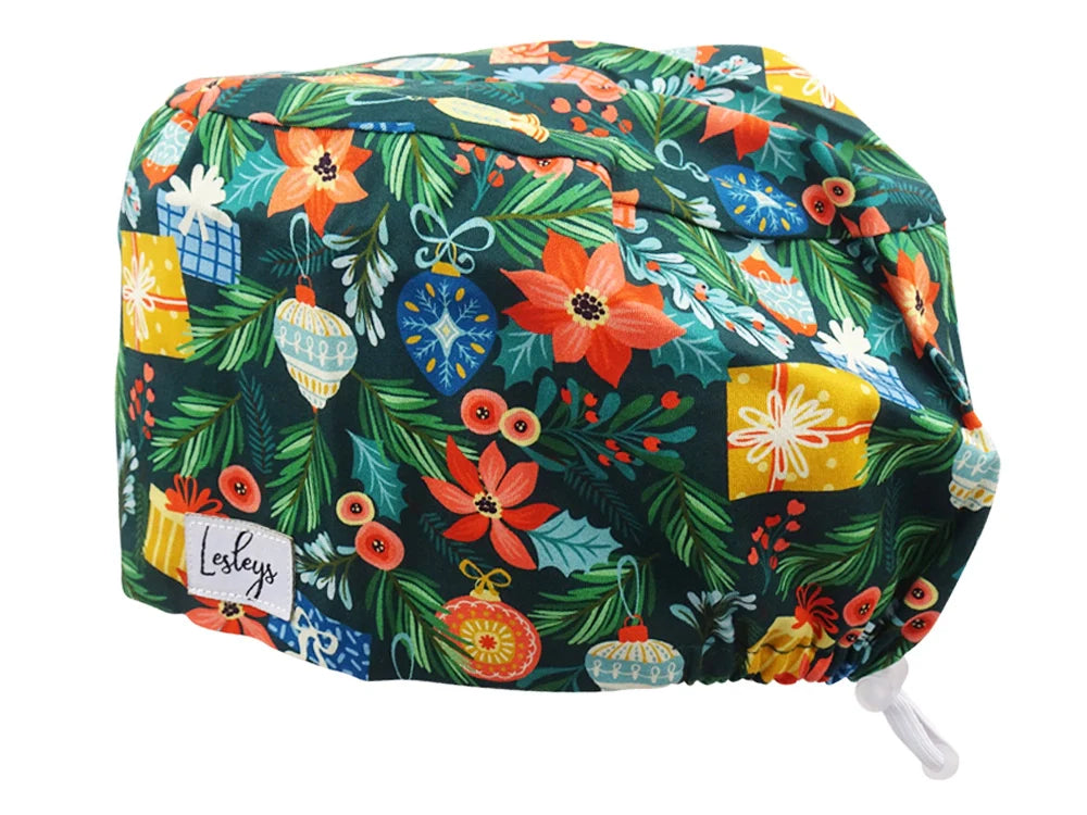 Cotton Scrub Cap - Calot de Bloc - Gorro Quirofano - Cuffia Chirurgica - Advent Wreath
