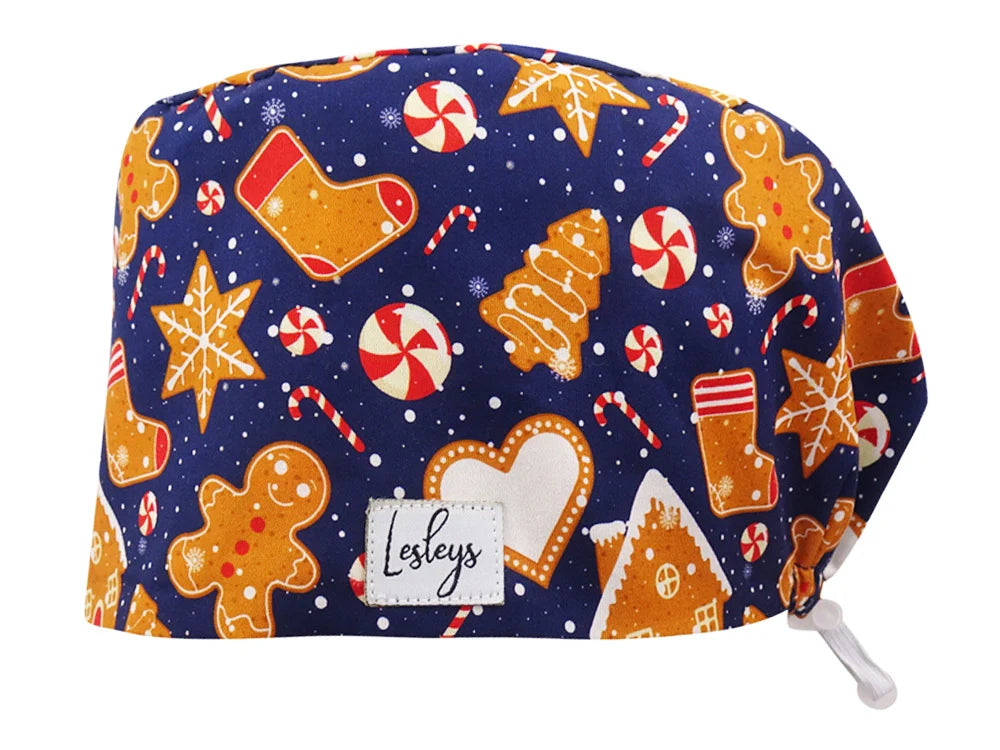 Cotton Scrub Cap - Calot de Bloc - Gorro Quirofano - Cuffia Chirurgica - Gingerbread