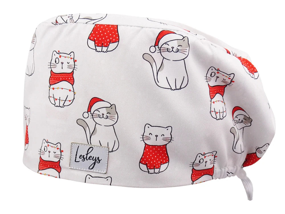 Cotton Scrub Cap - Calot de Bloc - Gorro Quirofano - Cuffia Chirurgica - CatMas