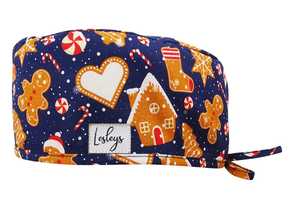Cotton Scrub Cap - Calot de Bloc - Gorro Quirofano - Cuffia Chirurgica - Gingerbread