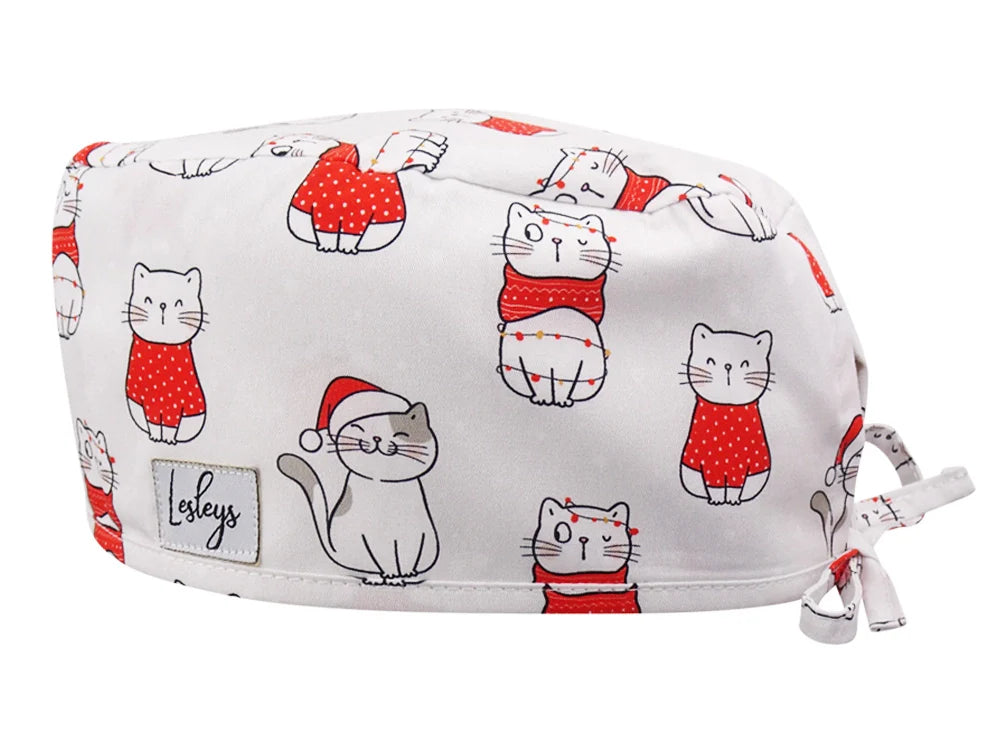 Cotton Scrub Cap - Calot de Bloc - Gorro Quirofano - Cuffia Chirurgica - CatMas