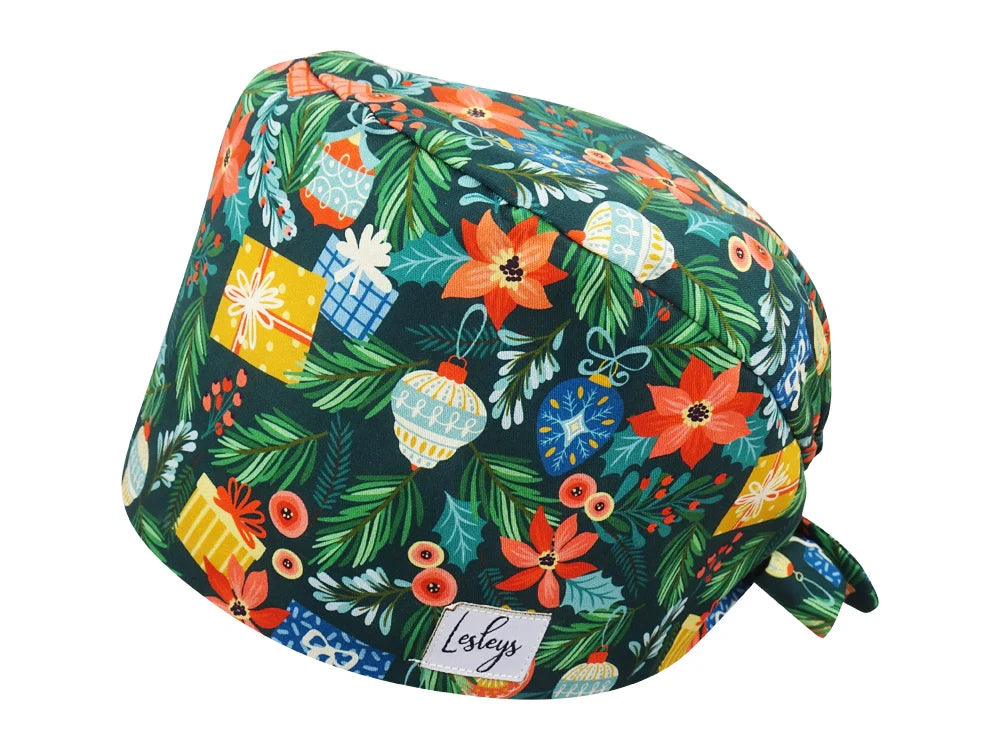 Cotton Scrub Cap - Calot de Bloc - Gorro Quirofano - Cuffia Chirurgica - Advent Wreath