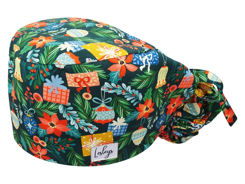 Cotton Scrub Cap - Calot de Bloc - Gorro Quirofano - Cuffia Chirurgica - Advent Wreath