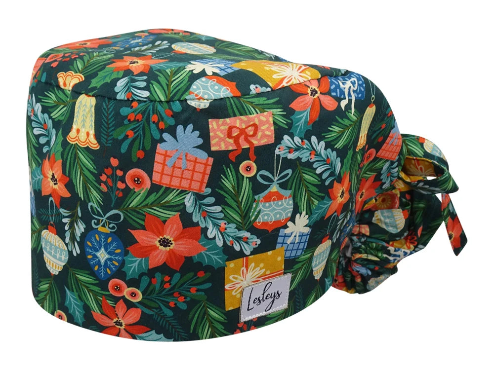 Cotton Scrub Cap - Calot de Bloc - Gorro Quirofano - Cuffia Chirurgica - Advent Wreath