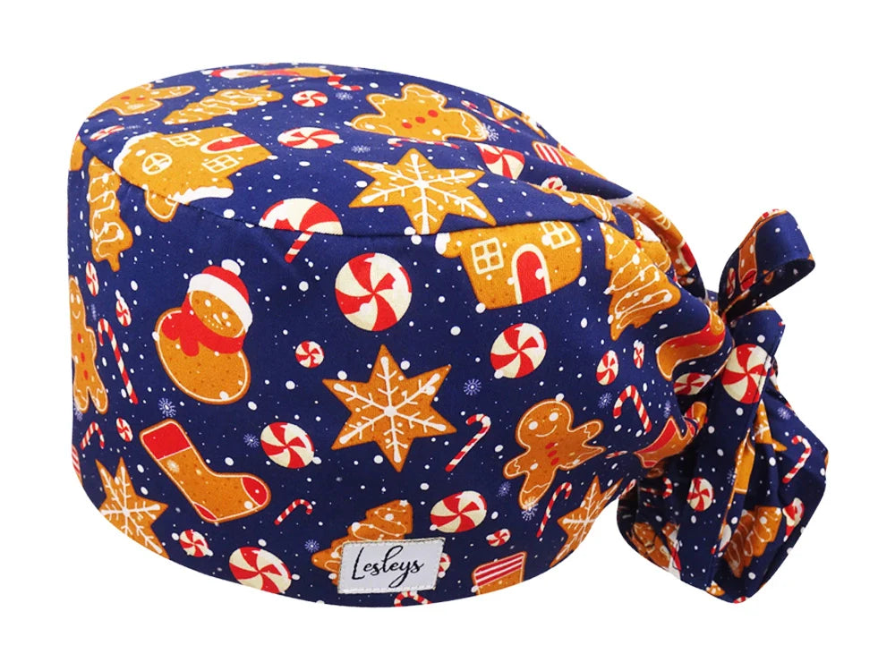 Cotton Scrub Cap - Calot de Bloc - Gorro Quirofano - Cuffia Chirurgica - Gingerbread