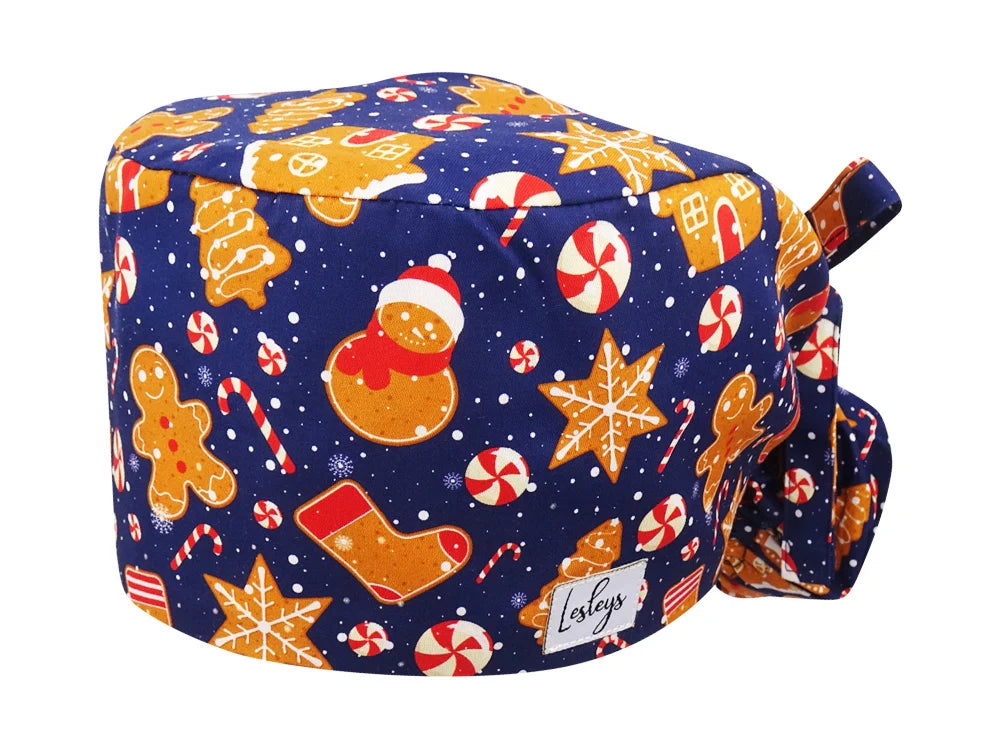 Cotton Scrub Cap - Calot de Bloc - Gorro Quirofano - Cuffia Chirurgica - Gingerbread