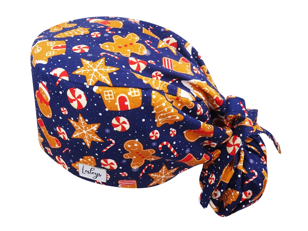 Cotton Scrub Cap - Calot de Bloc - Gorro Quirofano - Cuffia Chirurgica - Gingerbread