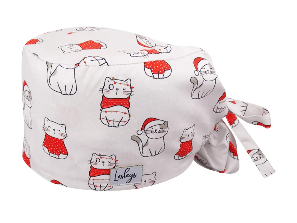 Cotton Scrub Cap - Calot de Bloc - Gorro Quirofano - Cuffia Chirurgica - CatMas