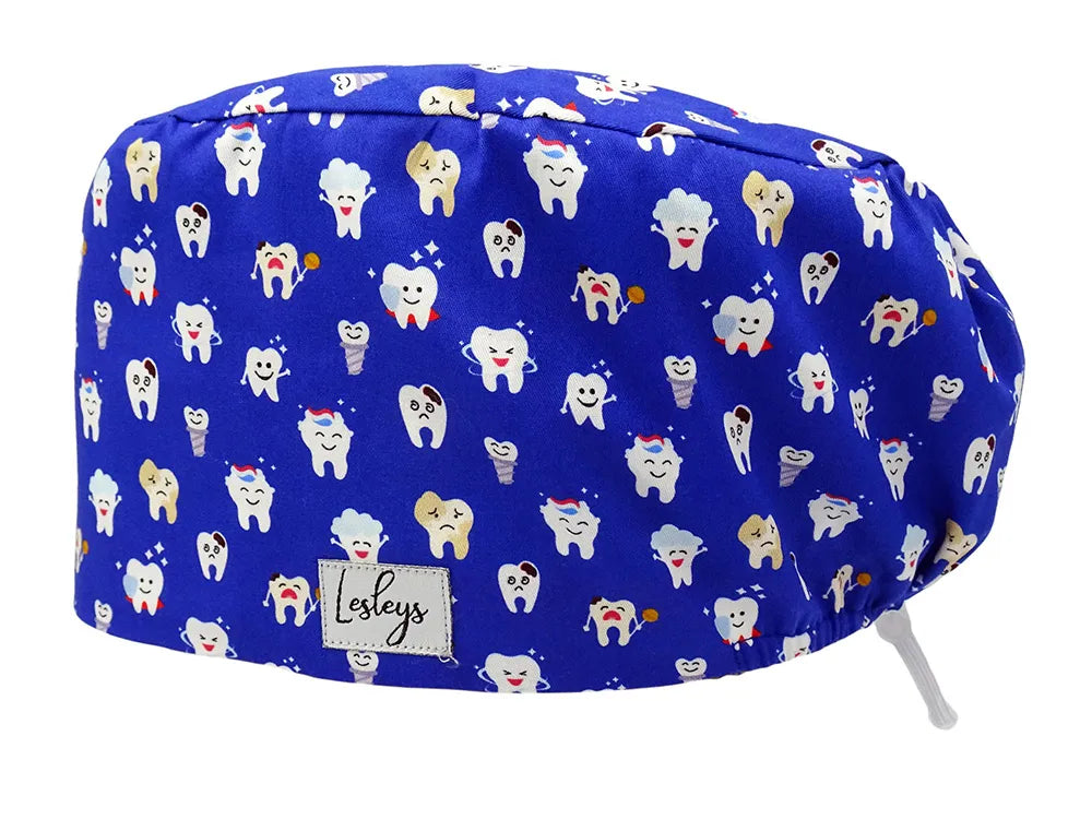 Cotton Scrub Cap - Calot de Bloc - Gorro Quirofano - Cuffia Chirurgica - Tooth Heroes