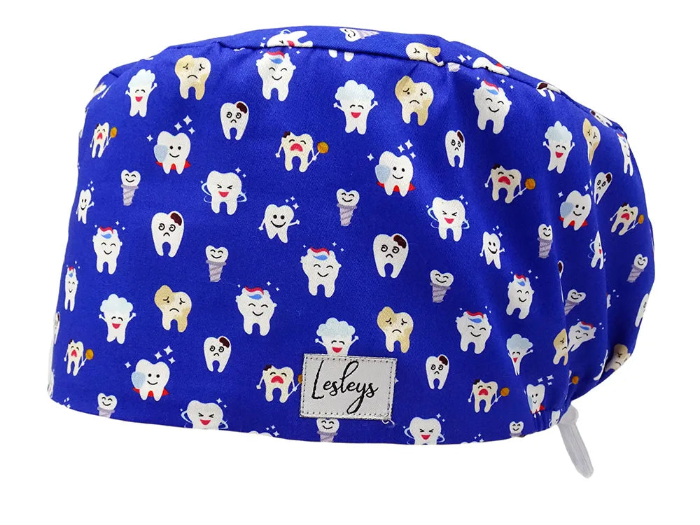 Cotton Scrub Cap - Calot de Bloc - Gorro Quirofano - Cuffia Chirurgica - Tooth Heroes