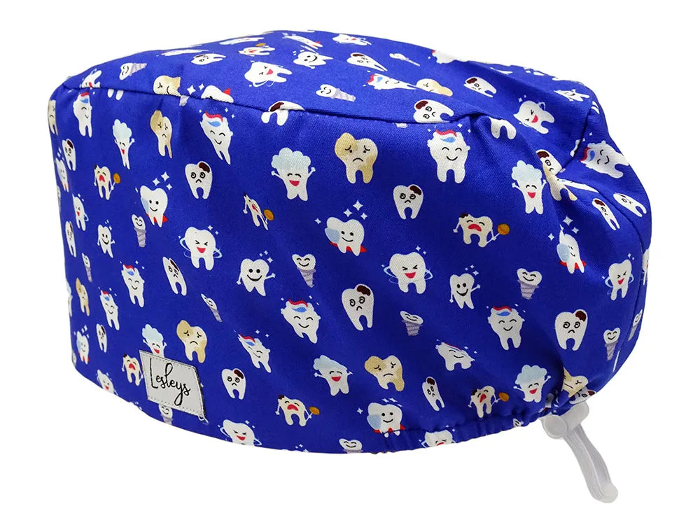 Cotton Scrub Cap - Calot de Bloc - Gorro Quirofano - Cuffia Chirurgica - Tooth Heroes