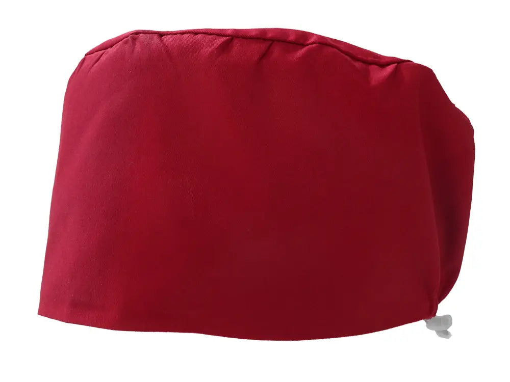 Cotton Scrub Cap - Calot de Bloc - Gorro Quirofano - Cuffia Chirurgica - Dark Red