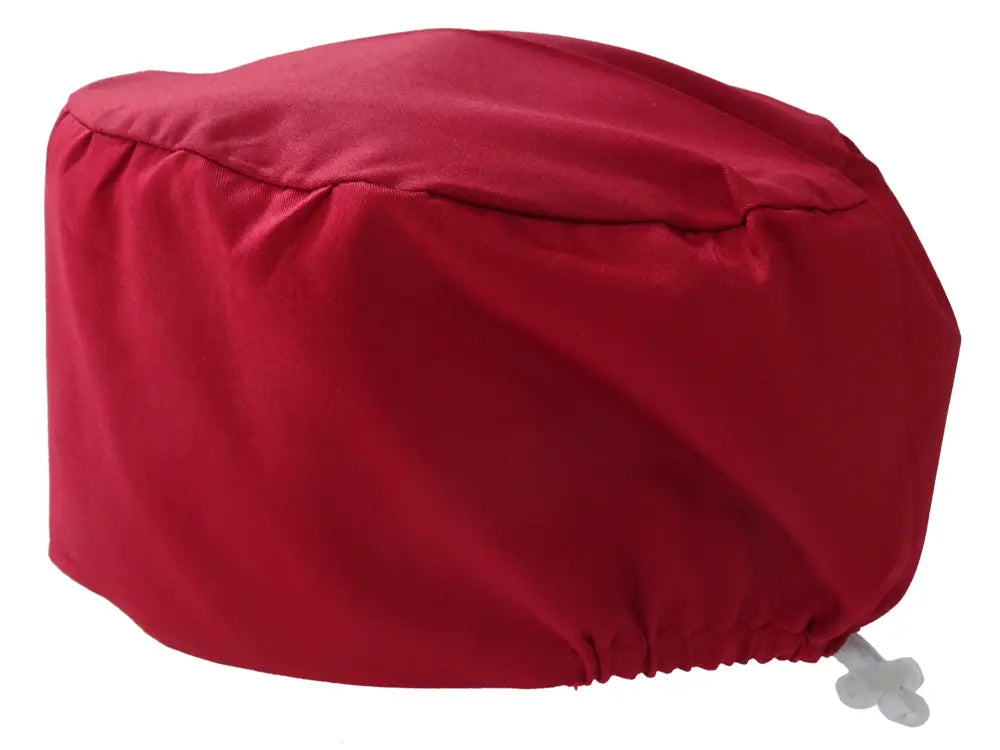 Cotton Scrub Cap - Calot de Bloc - Gorro Quirofano - Cuffia Chirurgica - Dark Red