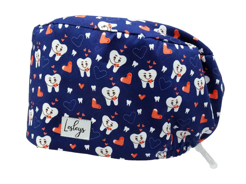 Cotton Scrub Cap - Calot de Bloc - Gorro Quirofano - Cuffia Chirurgica - Cuddle Teeth