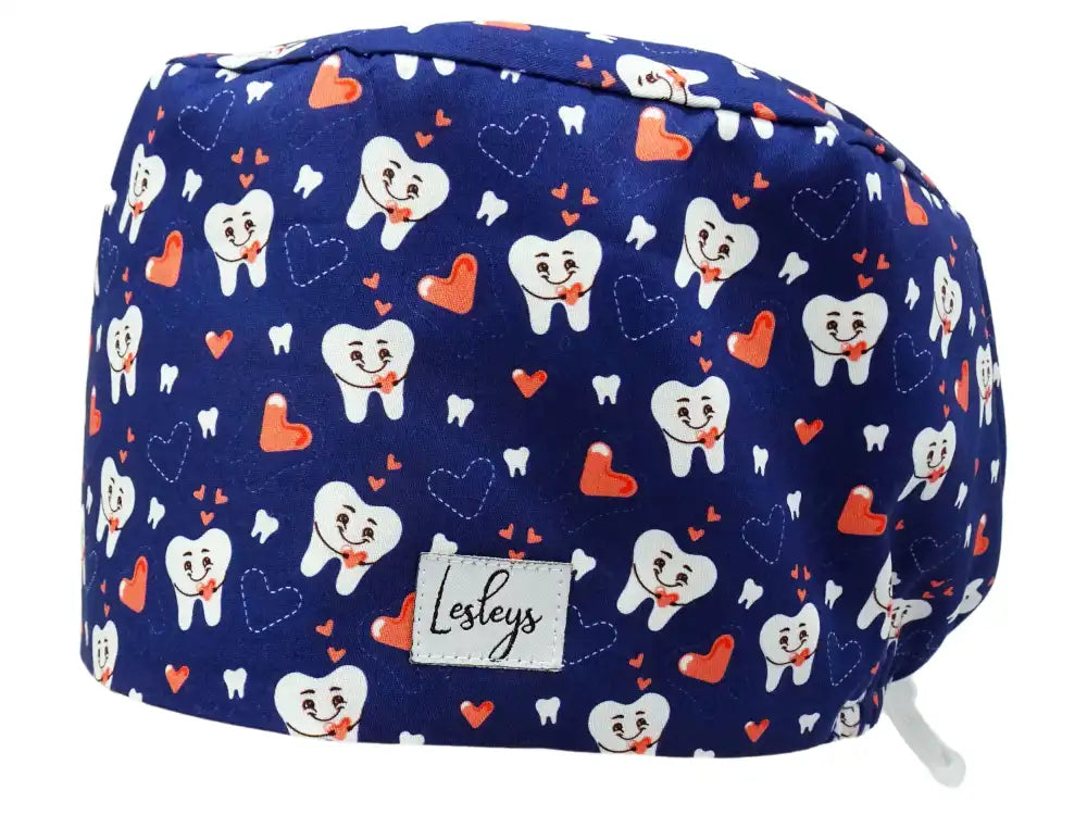 Cotton Scrub Cap - Calot de Bloc - Gorro Quirofano - Cuffia Chirurgica - Cuddle Teeth