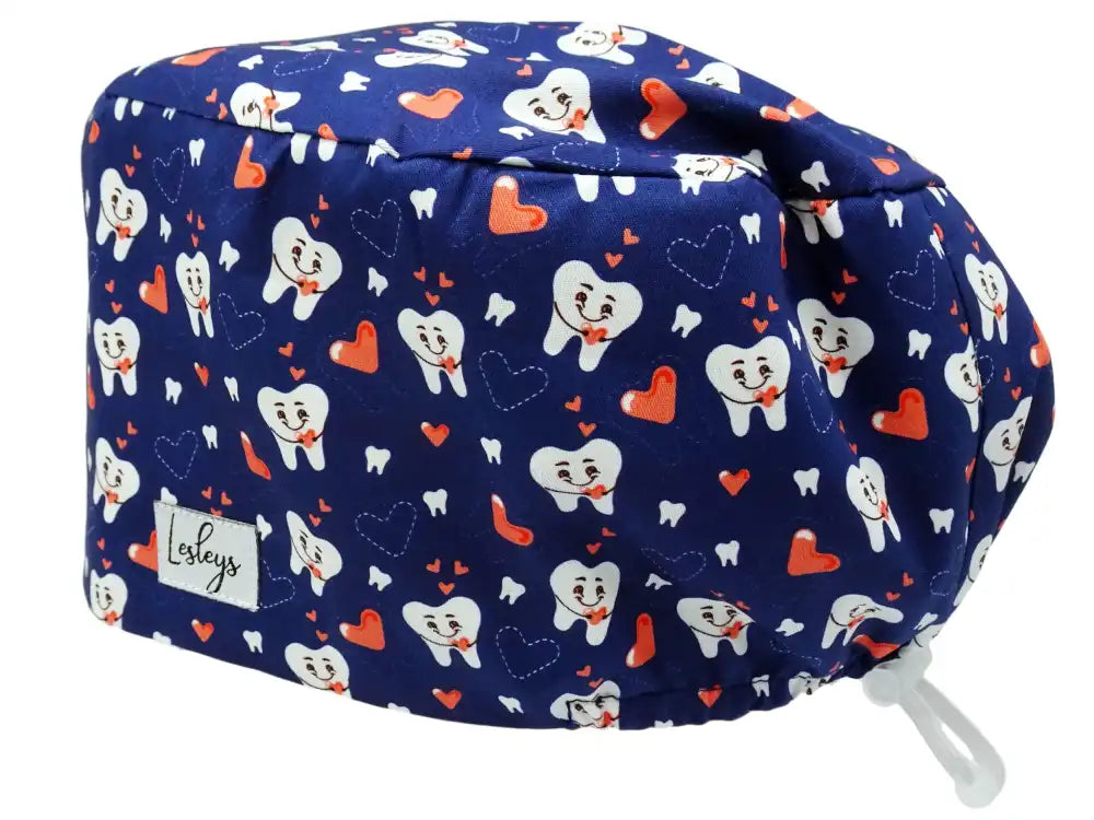 Cotton Scrub Cap - Calot de Bloc - Gorro Quirofano - Cuffia Chirurgica - Cuddle Teeth